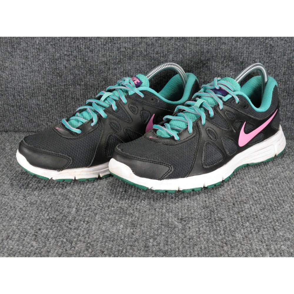 NIKE Revolution 2 Cross Training Running Shoe Sneaker Women's Size 9.5 Pink Teal
